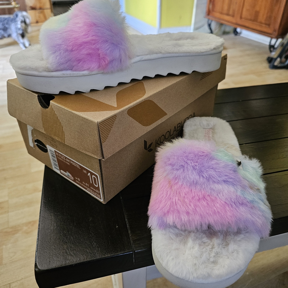 Koolaburra Pastel Faux Fur Slippers